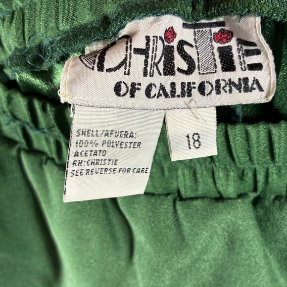 VTG christie women midi skirt 18 green fairy goblincore whimsigoth cottagecore - Picture 4 of 5